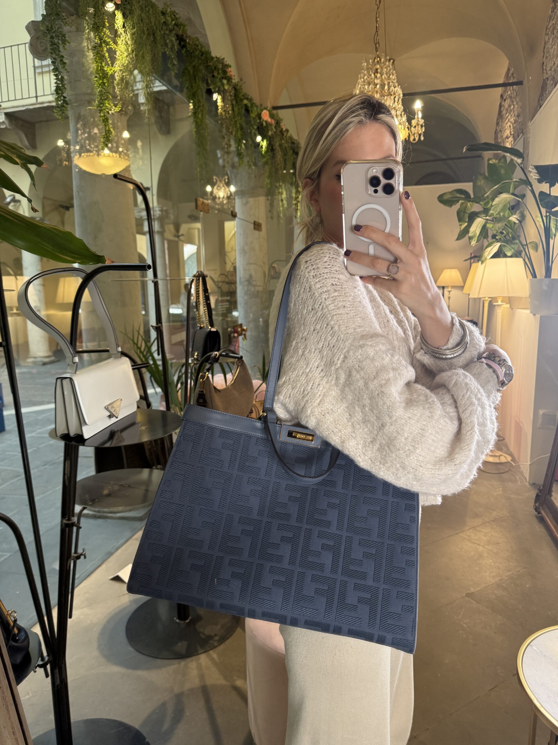 Fendi Tote Bag Canvas - immagine 6